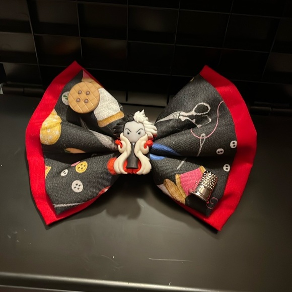 Handmade Accessories - Disney’s Cruella bow